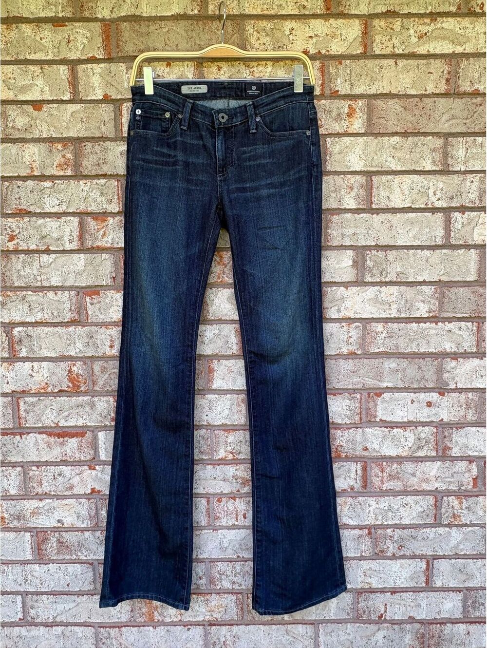 NWT Ag Adriano Goldschmied 'Angel' Bootcut Dark Wash Jeans Size 27 Tall